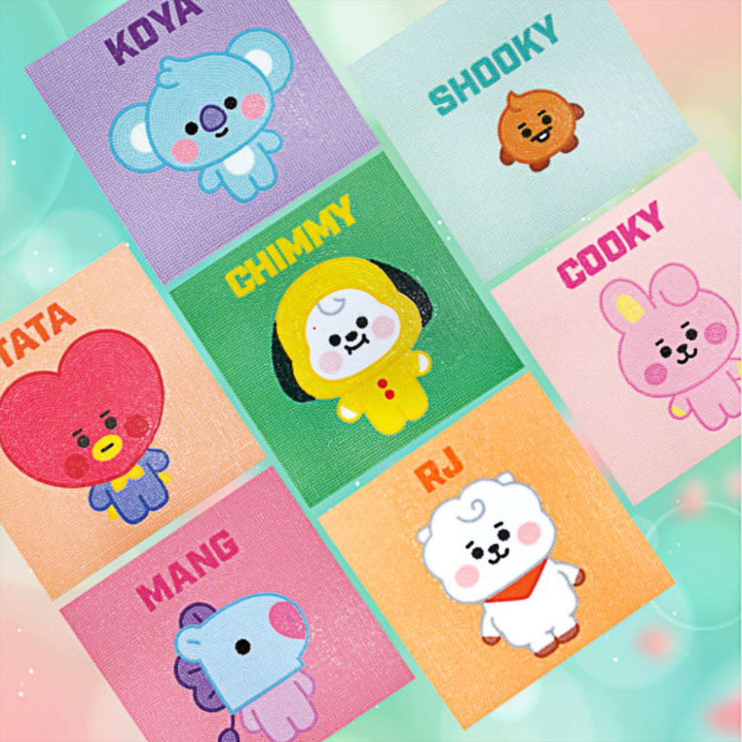 BTS BT21 DIY Cubic Diamond Painting Baby Series KPOP, KDRAMA