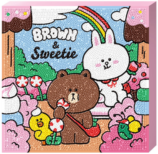 DIY Cubic Diamond Painting Sweets Line Friends KPOP, KDRAMA - Technical View