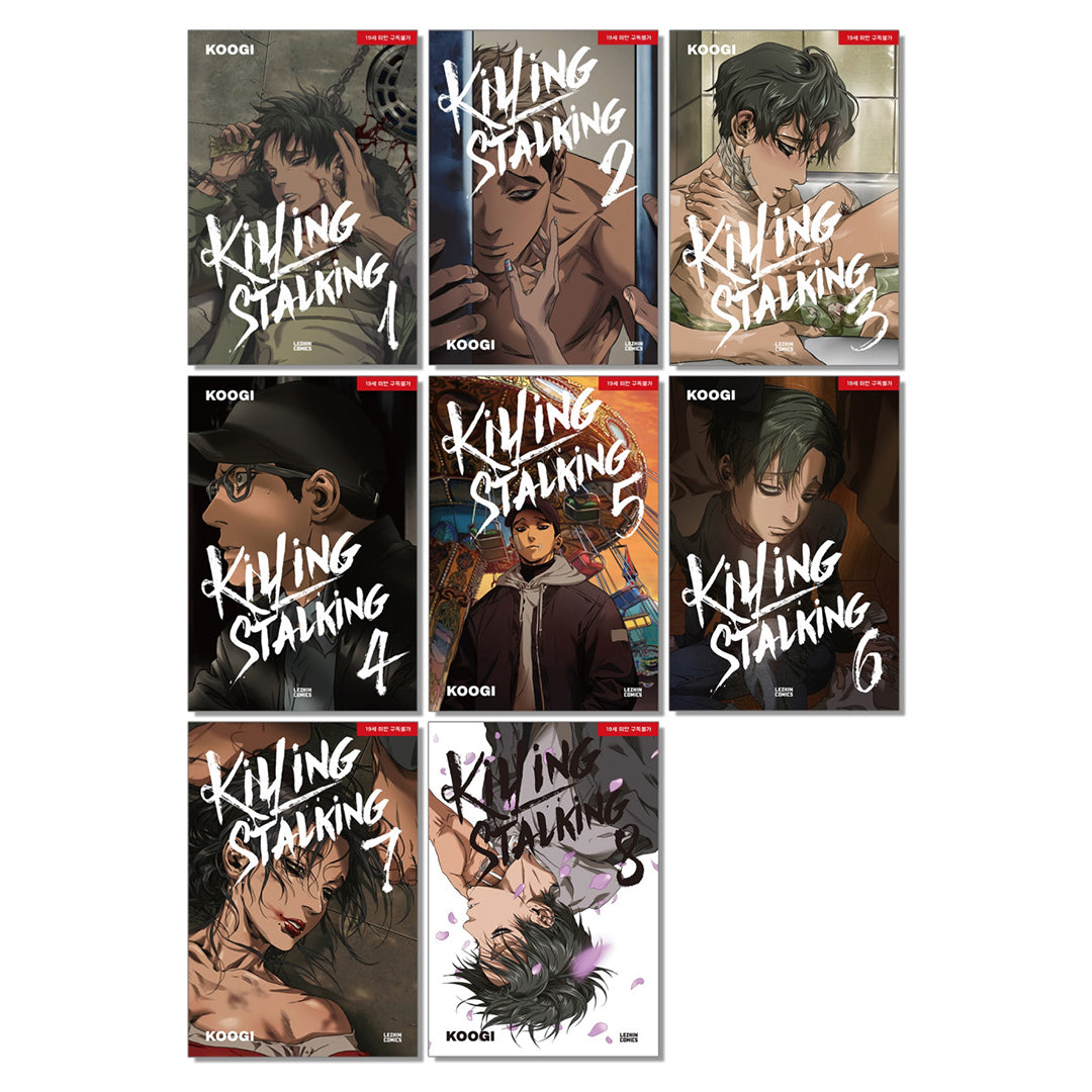 Killing Stalking Vol. 1-8  KPOP, KDRAMA, HANDMADE, KBEAUTY