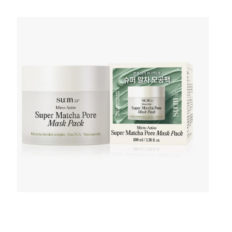 su:m37° Micro-Active Super Matcha Pore Mask Pack 100ml