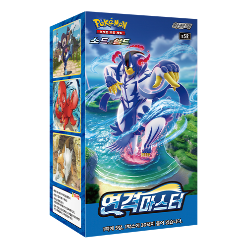 Pokemon Card Sword & Shield Rapid Strike Master Booster Box 30Pack Korean Ver