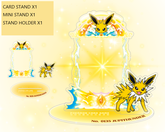 Pokemon Card Game Acrylic Card Stand JUPITHUNDER Korean ver
