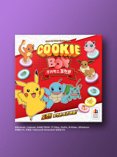 Cookie Box Pokemon Board Game Korean 2023 New