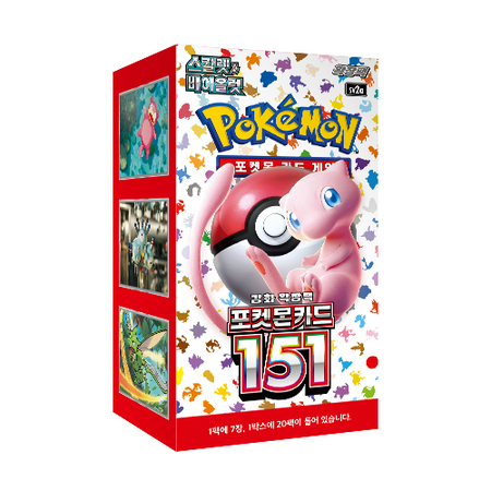 Pokemon Card Scarlet&Violet 151 Booster Box SV2a Sealed Korean