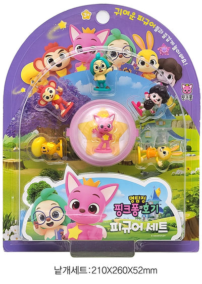 Pinkfong Detective Pinkfong Hogi Wonder Star Figure Set 6EA Korea Toy