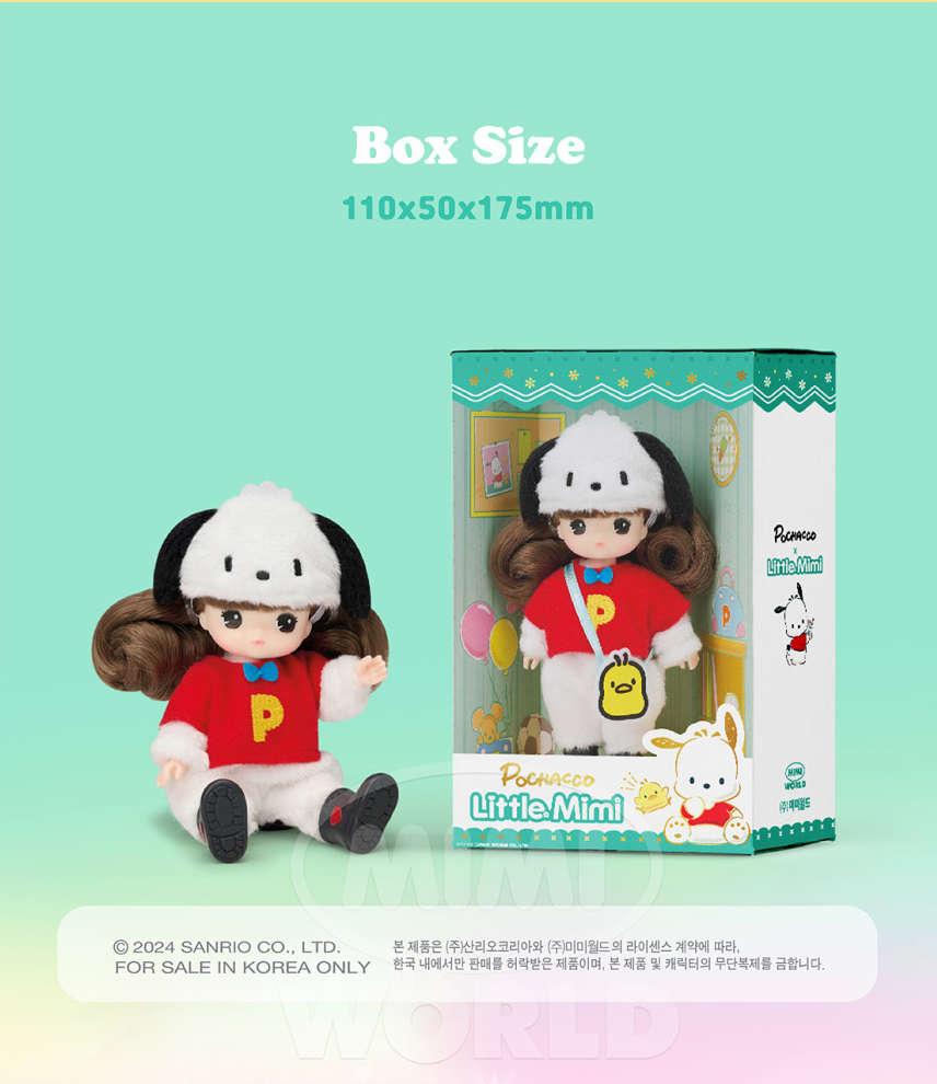 Sanrio Characters X Little Mimi Figure Doll Set – 6 Styles Including Hello Kitty, Cinnamoroll, My Melody