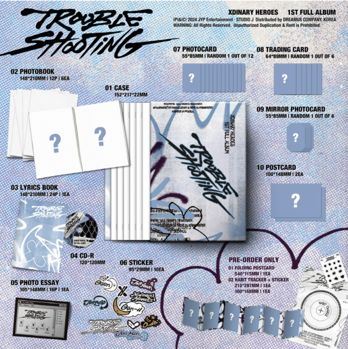 Xdinary Heroes 1st Full Album Troubleshooting  BLACK/WHITE version