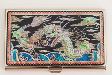 Korean Mother of Pearl Business Card Case Modern Style