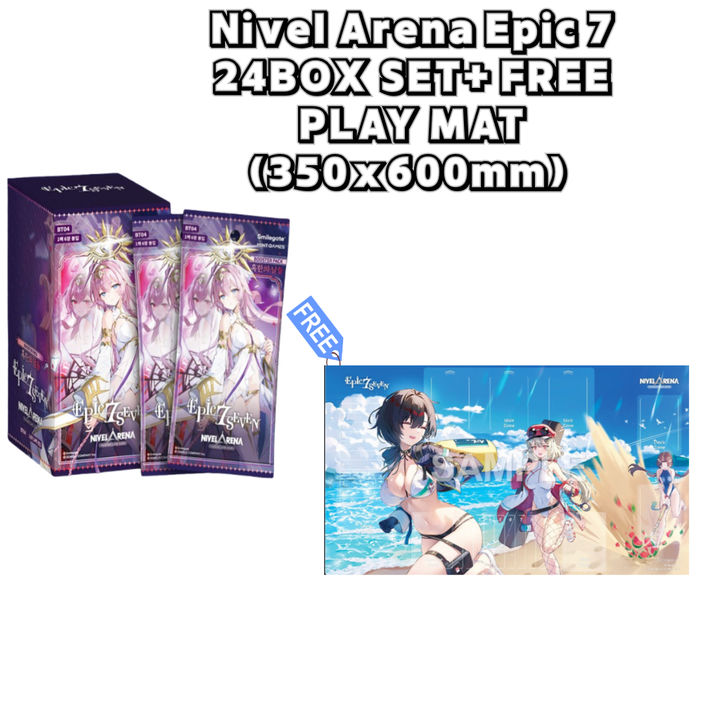 Nikke Goddess of Victory Nivel Arena Epic 7 Booster Box  24BOX SET+FREE PLAY MAT