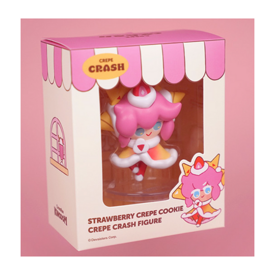 Cookie Run Kingdom Strawberry Crepe Crash Toy Figure 8cm 3.3