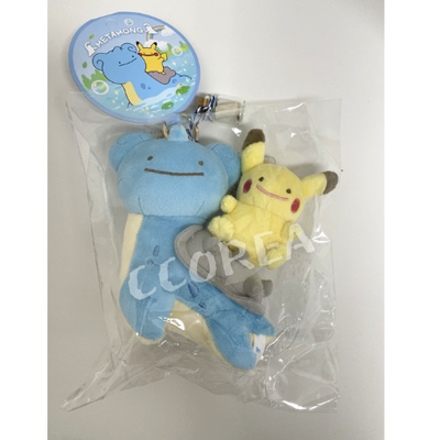 Pokemon Lapras & Pikachu Plush Doll Key chain-Korean Exclusive Metamong (Ditto)