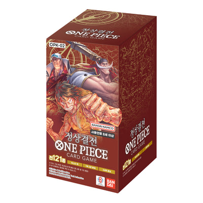 ONE PIECE CARD GAME PARAMOUNT WAR OPK-02 1BOX Korean Ver.