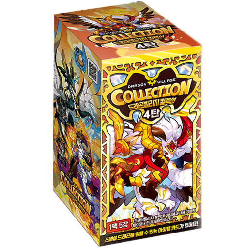 Dragon Village Collection Card Vol.4 Box Korean Mobile Game Item Code Coupon