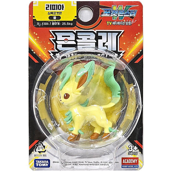 Pokemon LEAFEON Moncolle Mini Figure Academy Takara tomy Korean Toys