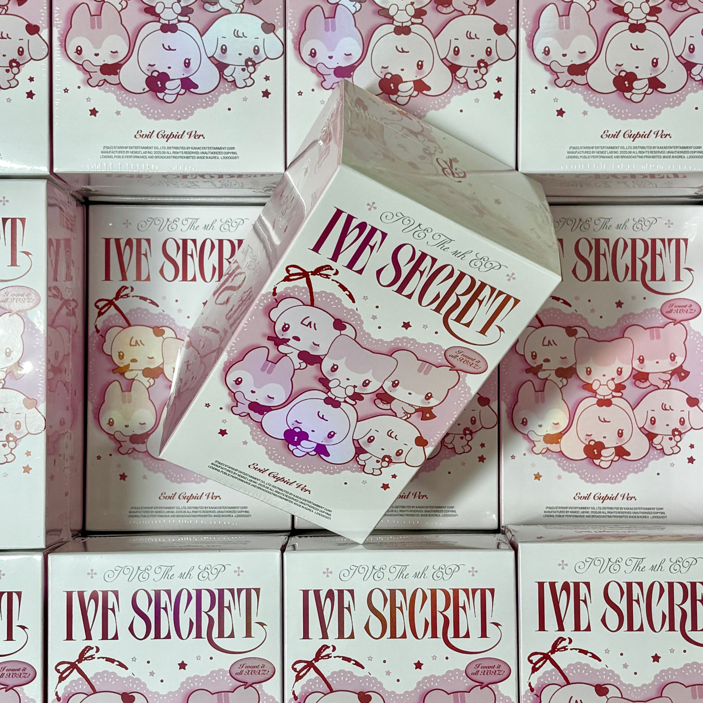 [IVE SECRET] 4th EP Album EVIL CUPID Ver/NFC Charm+Key Ring+2 Card+etc+GIFT