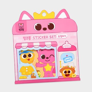 Pinkfong Dress-Up Sticker Set