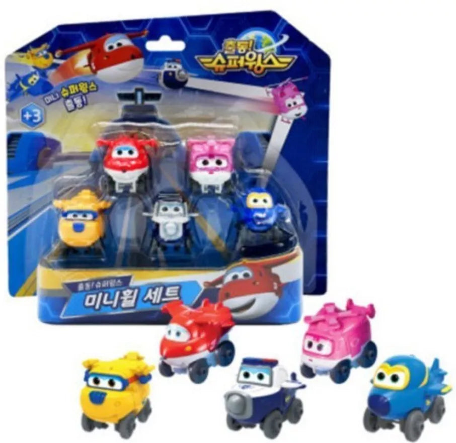 Super Wings Season 6 Mini Wheels Robot Mini Car Set 5ea Korean Toy