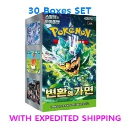 [30 BOX SET] Pokemon Card Mask of Change Twilight Masquerade Booster Box Korean