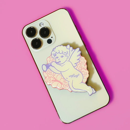 3D Big Popsockets Griptok Smart Ring - Angel