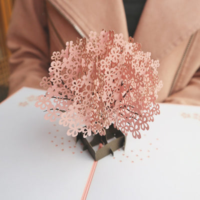 3D Cherry Blossom Tree Pop Up Card