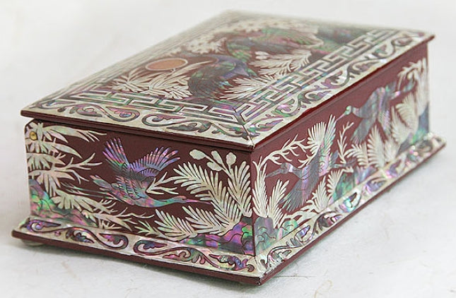 Korean Traditional Korean Mother of Pearl Business Card Box Jewelry Box