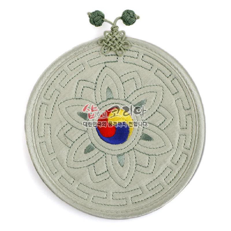 Korea Traditional Quilted Lotus Taegeuk Coaster