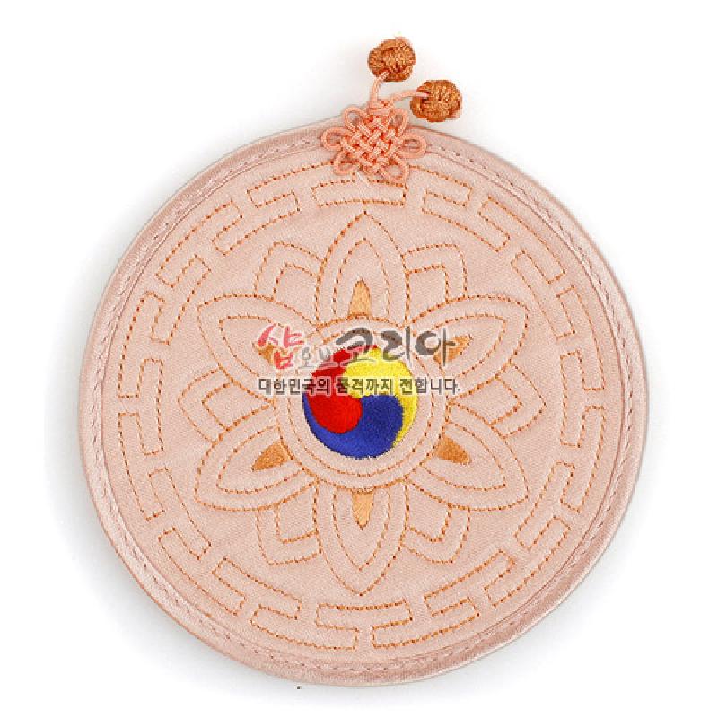Korea Traditional Quilted Lotus Taegeuk Coaster