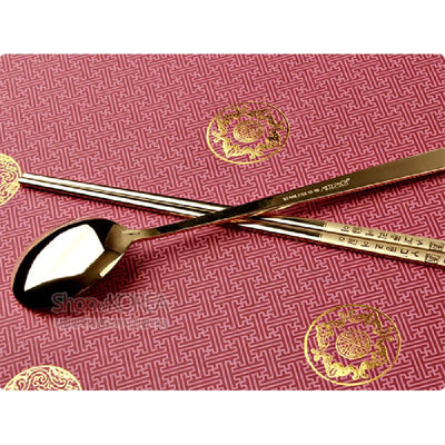 Titanium Spoon and Chopsticks-2p Set [Hunminjeongeum]