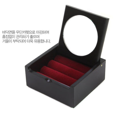 Korean Traditional Wood Hanji Craft Mini Jewelry Box