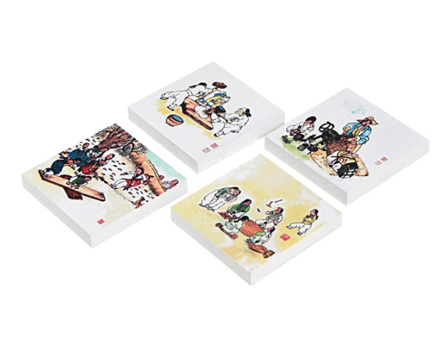 Korean Folk Style Magnet 4P Set