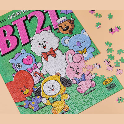 BTS BT21 Poster Zigsaw Puzzle 500 Pieces