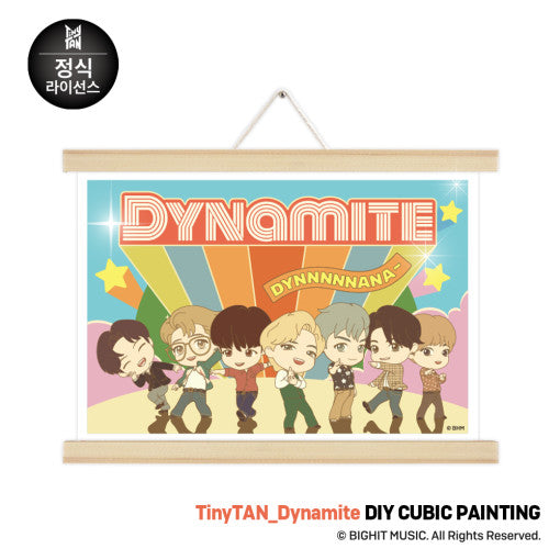 BTS Tinytan Dynamite Cubin Painting 30x20