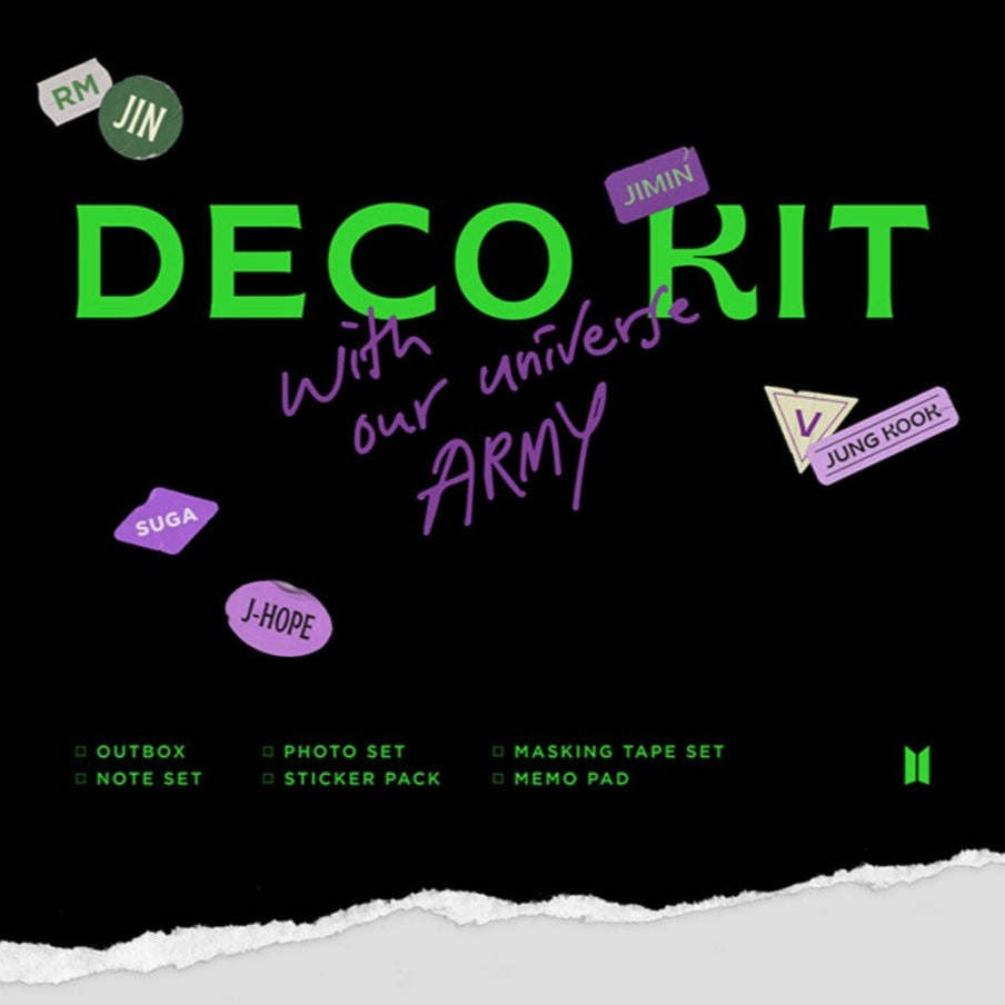 BTS Deco Kit - Photo Set, Masking Tape, Note, Sticker, Memo Pad