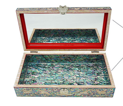 Korean First Tier Jewelry Box Songhak New Mother Of Pearl Luxury Organizer Décor
