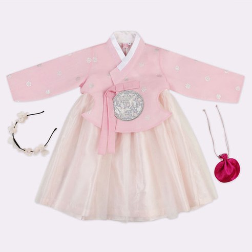 Girl's Hanbok Korea Traditional Dress Pink