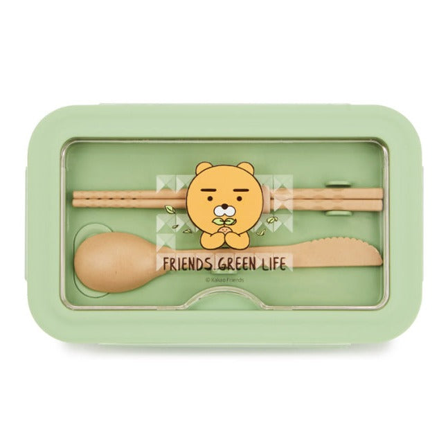 Kakao Friends Ryan Green Life Lunch Box KPOP, KDRAMA, HANDMADE, KBEAUTY