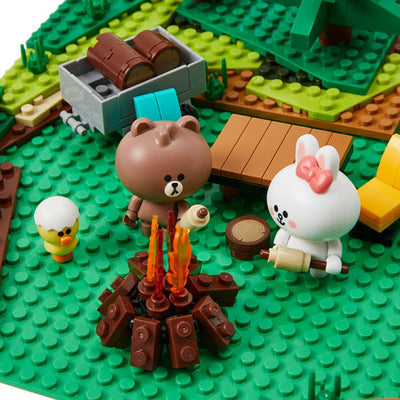Line Friends Mini Brown&Friends Camping Brick Figure Set