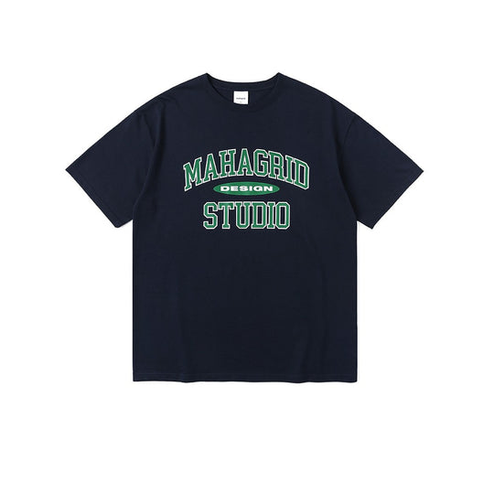 【mahagrid】22FW★ STITCH COLLEGE LOGO LS TEE STITCH COLLEGE LOGO LS TEE[BLUE] - MAHAGRID
