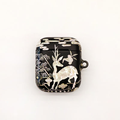 Mother of Pearl Printed Dear Airpod Case