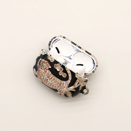 Mother of Pearl Tiger Printed Airpod Case