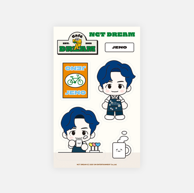 NCT DREAM Romovable Luggage Sticker - Café 7 DREAM