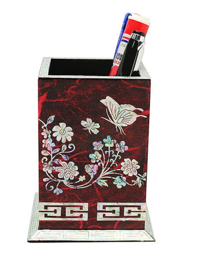 Najeon Chilgi Pencil Holder Butterfly Desk Office Gift Korea Traditional Case