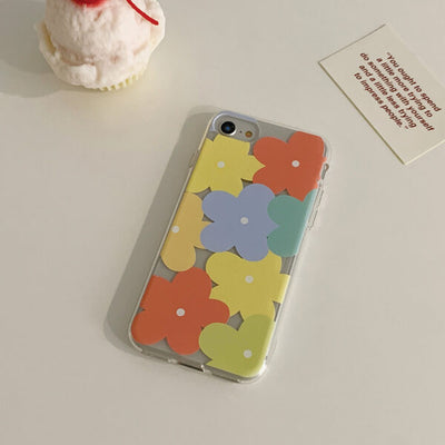 Picnic Flower Clear Phone Case