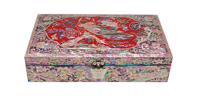 Korea Royal Court First Tier Jewelry Box Gongjak New Mother Of Pearl Decor Home